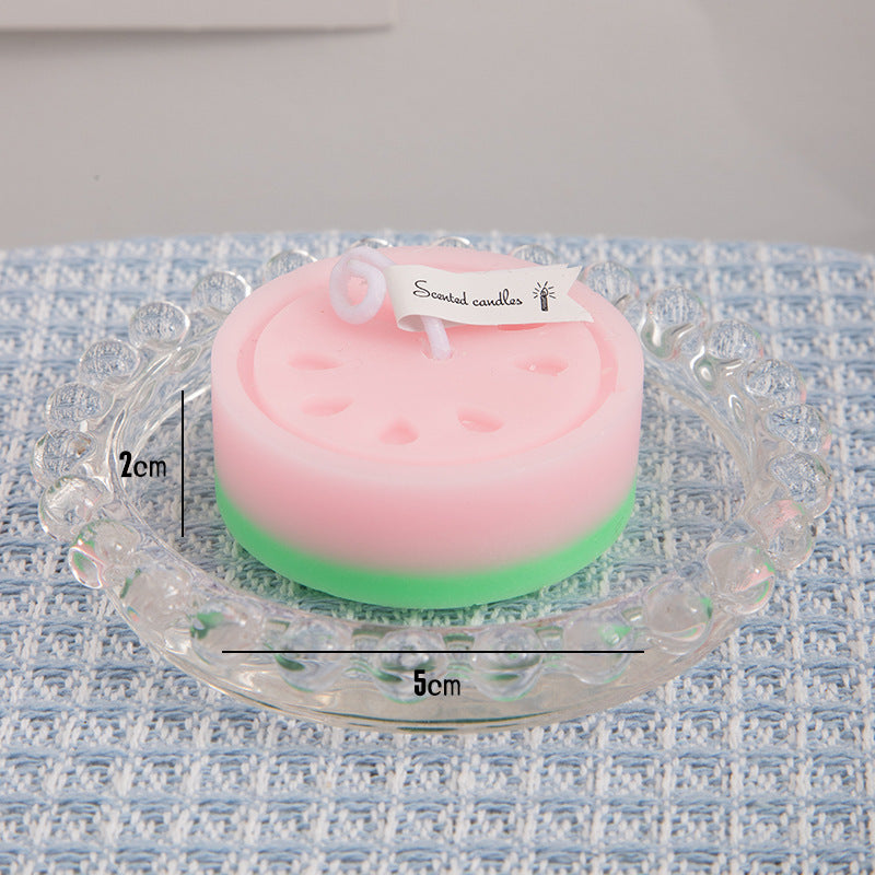 Watermelon Fruit Aromatherapy Candle Creative Gift