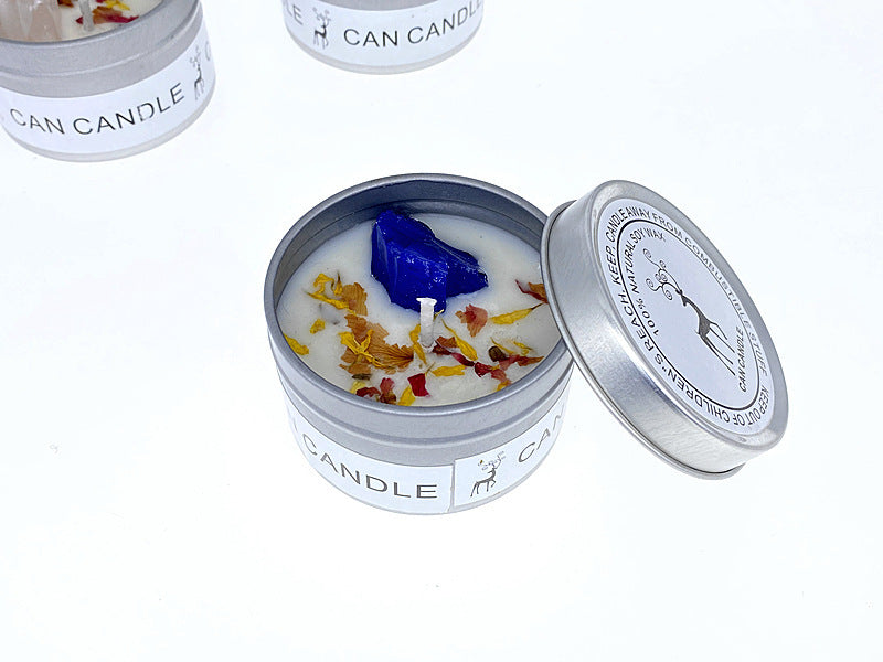 Dried Flower Tinplate Candle Wedding Hotel Gift