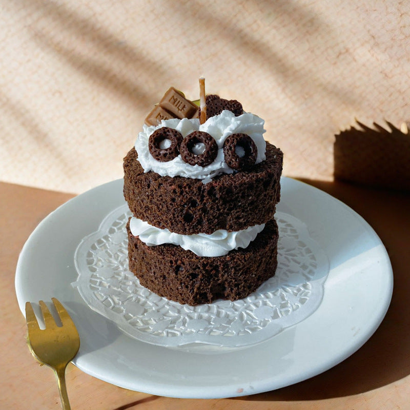 Chocolate Velvet Cute Cake Aromatherapy Candle