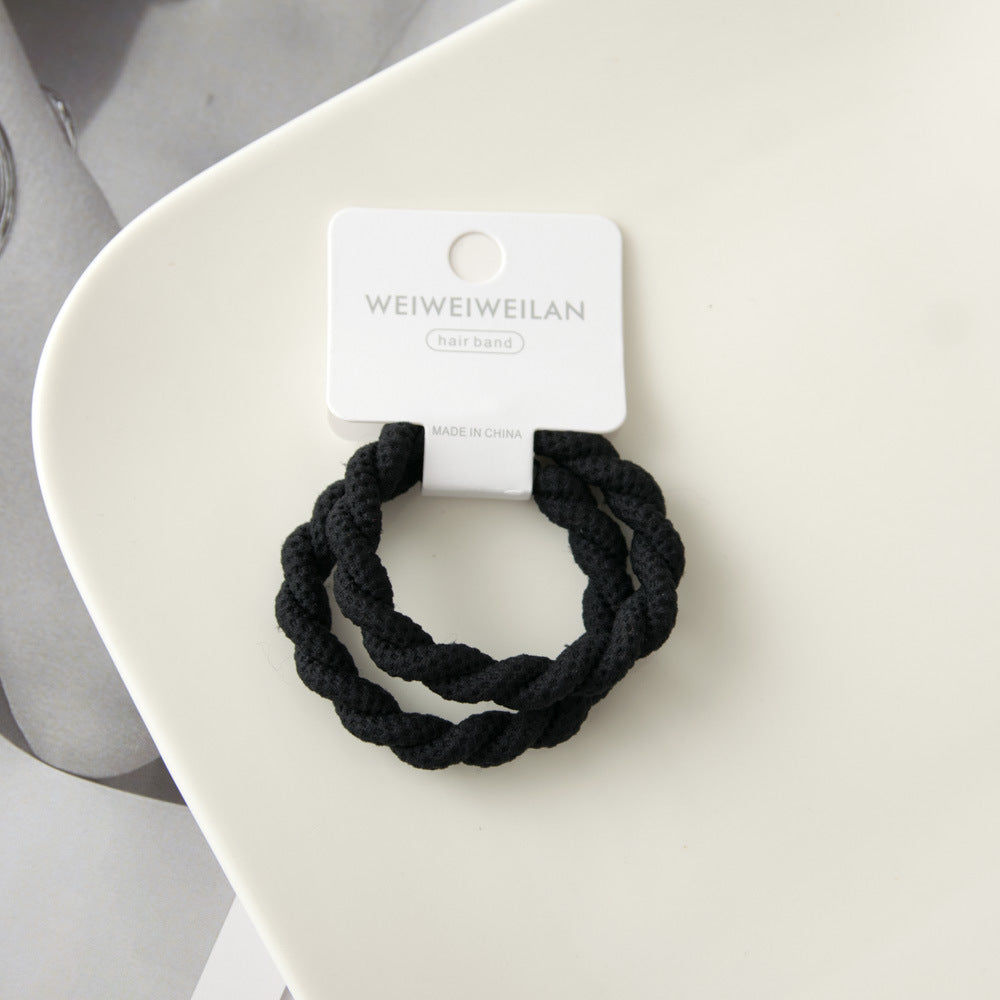 2-piece Thick Type Hand-woven Hair Rope