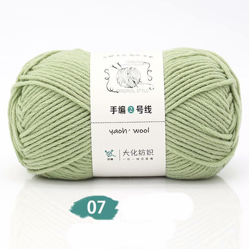 Medium Thick Hand-knitted Woolen Yarn Scarf Hat Coat Stick Needle DIY6 Strands