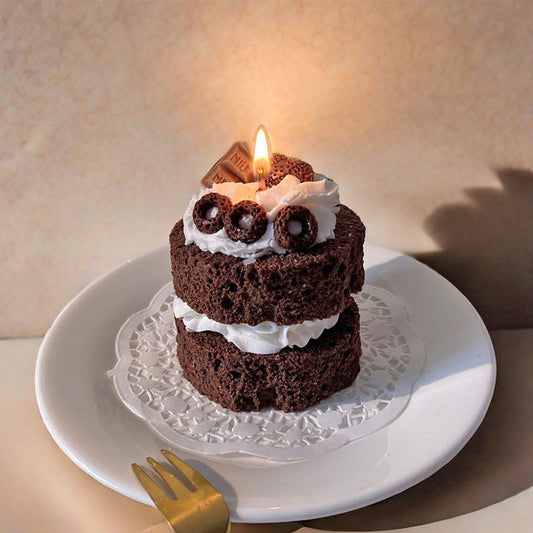 Chocolate Velvet Cute Cake Aromatherapy Candle