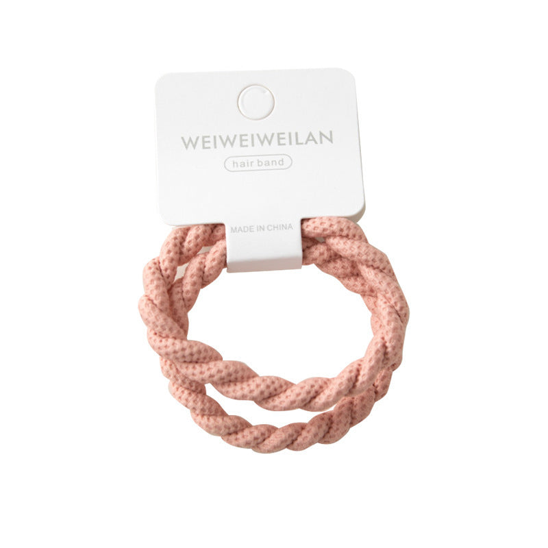 2-piece Thick Type Hand-woven Hair Rope