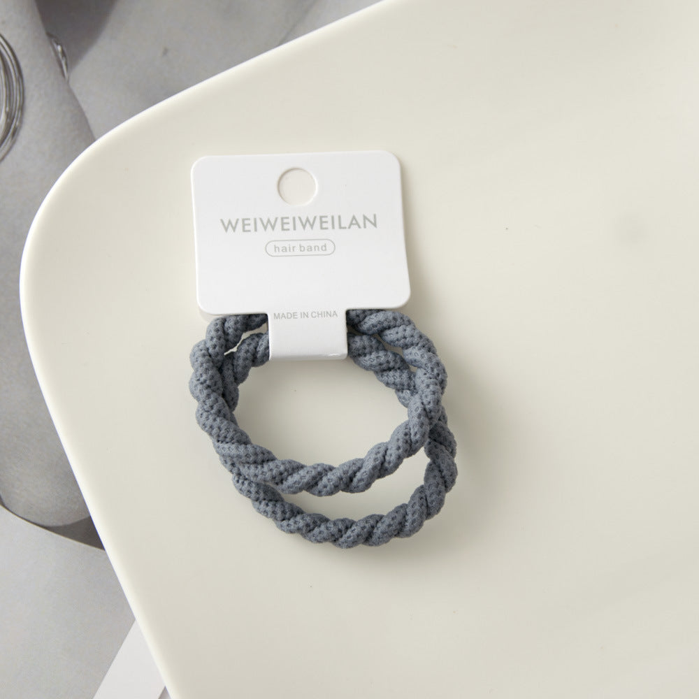 2-piece Thick Type Hand-woven Hair Rope