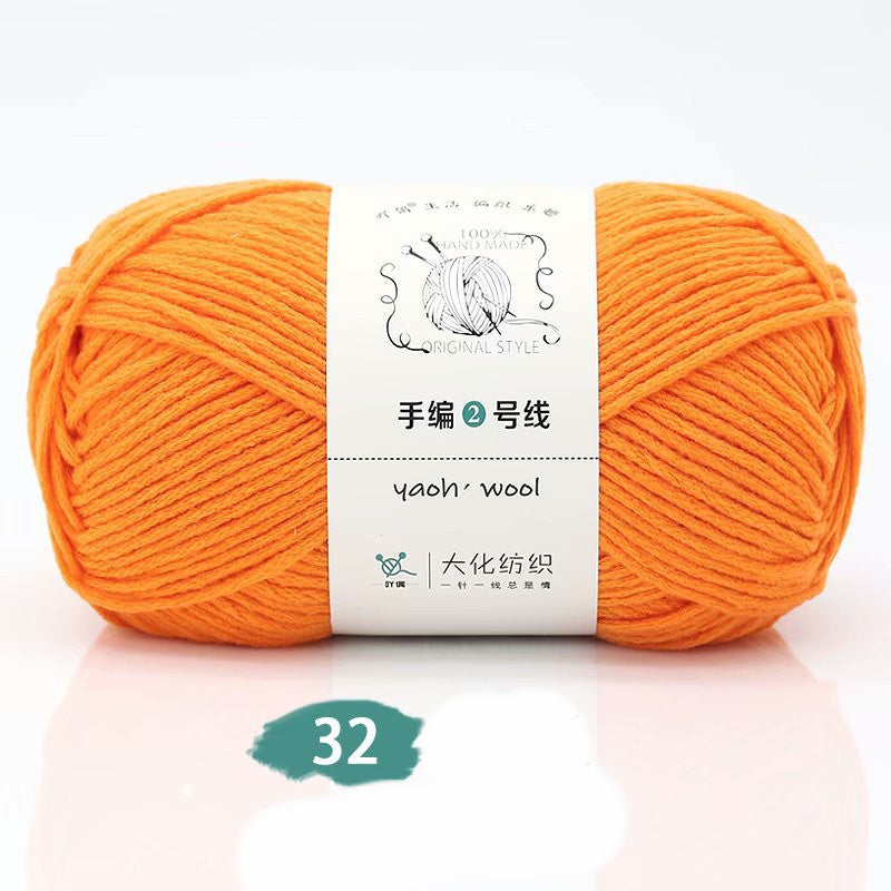 Medium Thick Hand-knitted Woolen Yarn Scarf Hat Coat Stick Needle DIY6 Strands