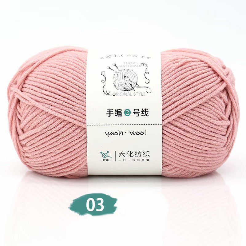Medium Thick Hand-knitted Woolen Yarn Scarf Hat Coat Stick Needle DIY6 Strands