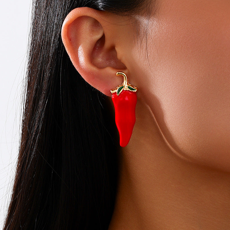 Red Chilli Women's Ear Studs Everyday Versatile