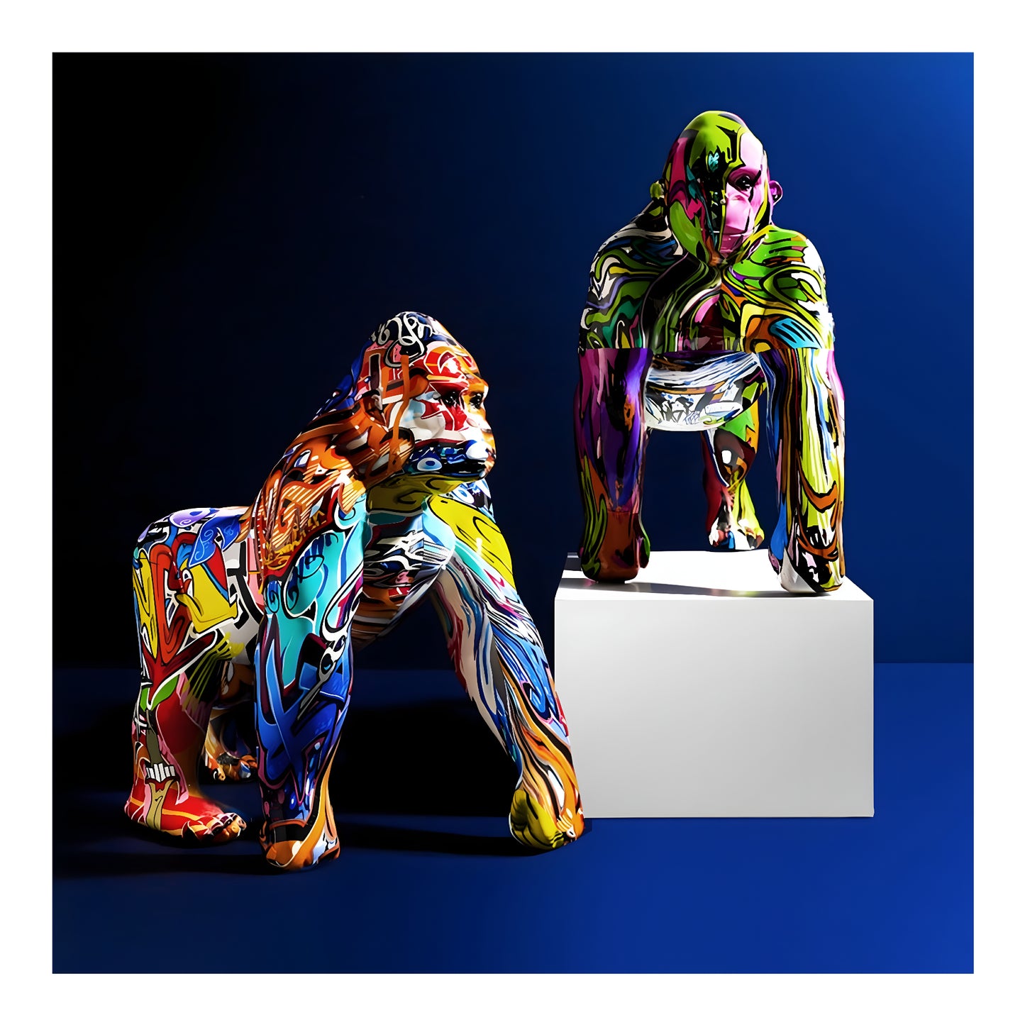 Synthetic resin ornaments