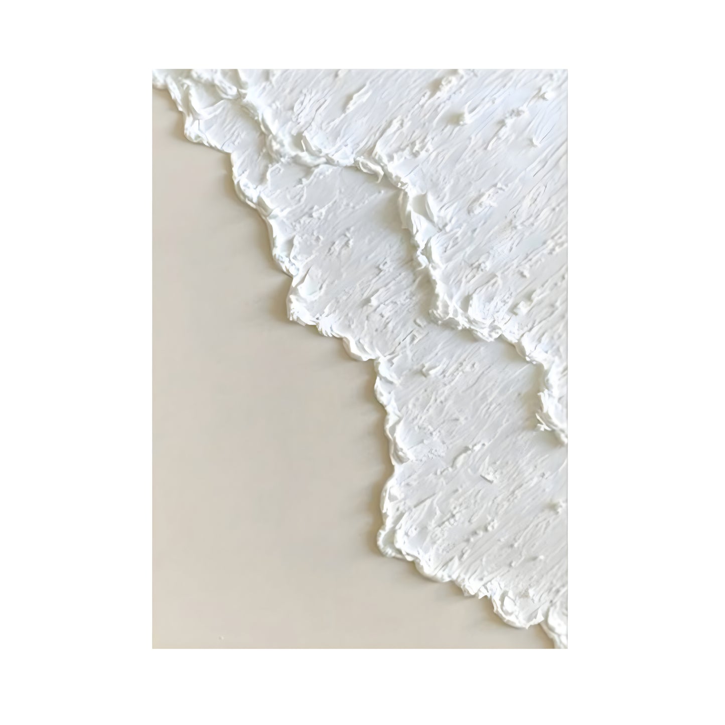 Hand Painted Three-dimensional Niche White - oil