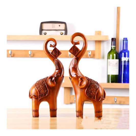 Elephant Resin Crafts Lucky Fortune Ornament