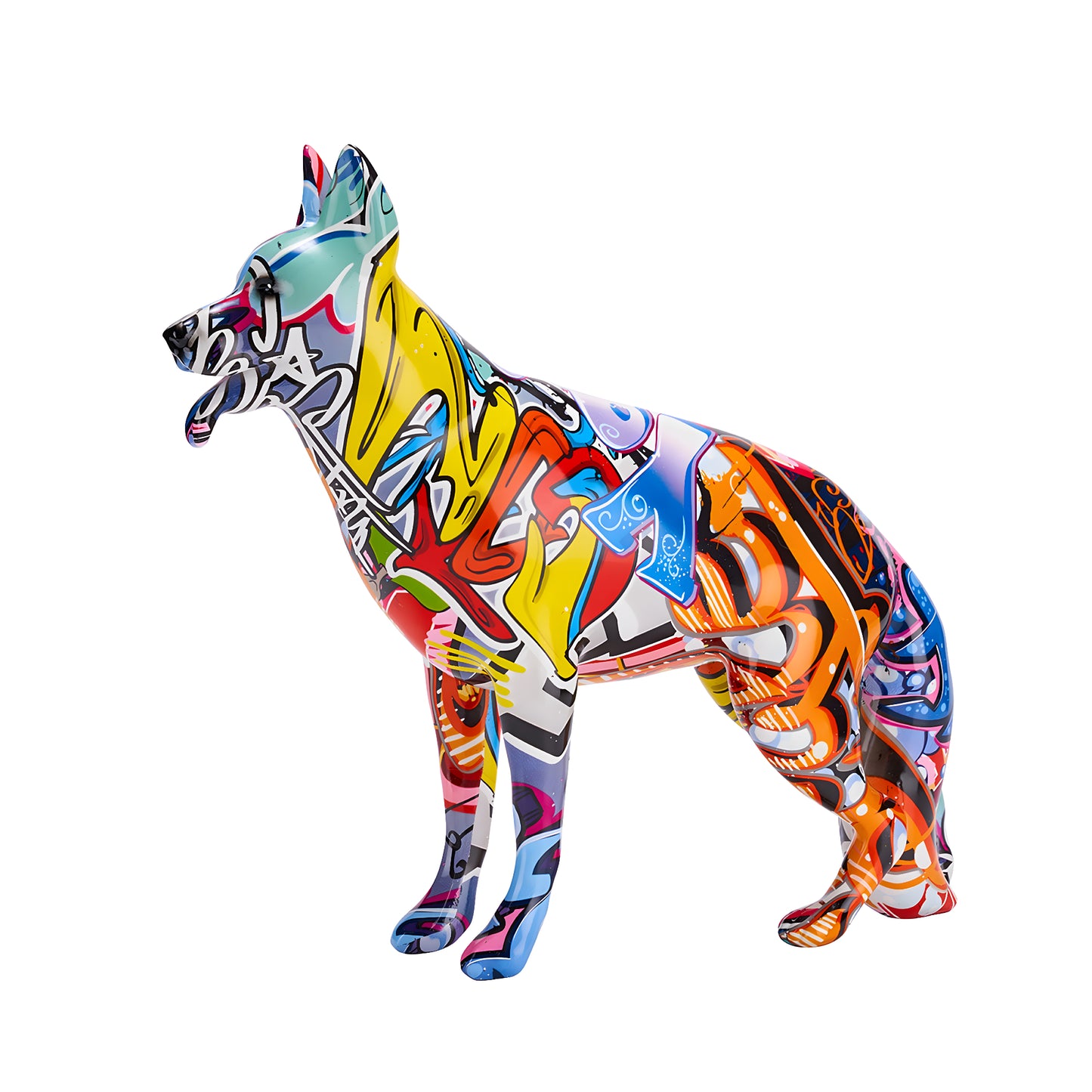 Color Plating German Shepherd Resin Craft Ornament