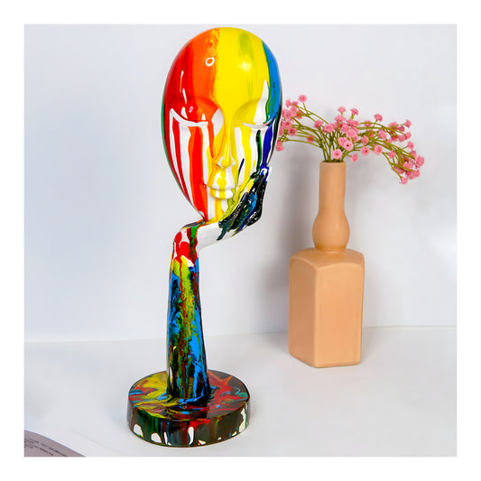 Nordic Creative Resin Craft Abstract Face Mask Home Decoration
