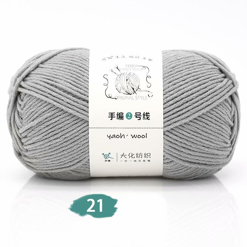 Medium Thick Hand-knitted Woolen Yarn Scarf Hat Coat Stick Needle DIY6 Strands