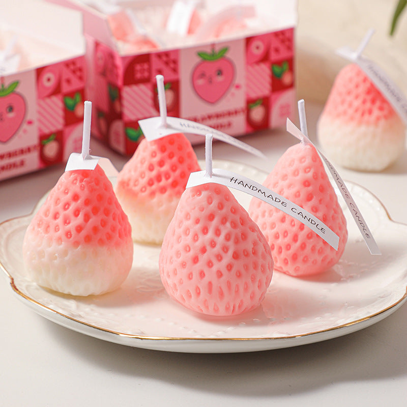 Soy Wax Powder Strawberry Aromatherapy Candle
