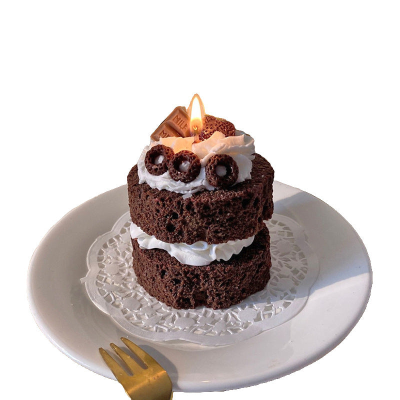 Chocolate Velvet Cute Cake Aromatherapy Candle