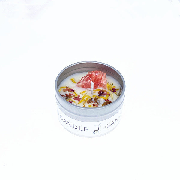 Dried Flower Tinplate Candle Wedding Hotel Gift