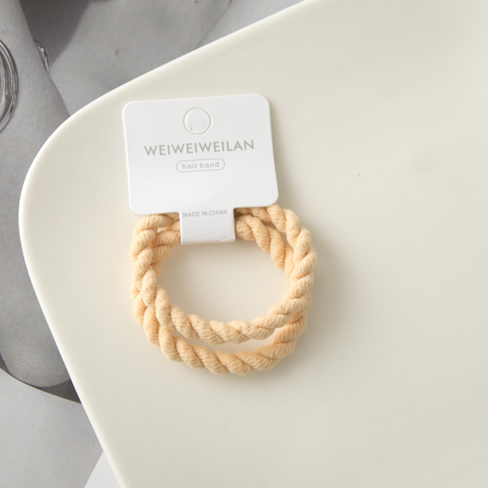 2-piece Thick Type Hand-woven Hair Rope