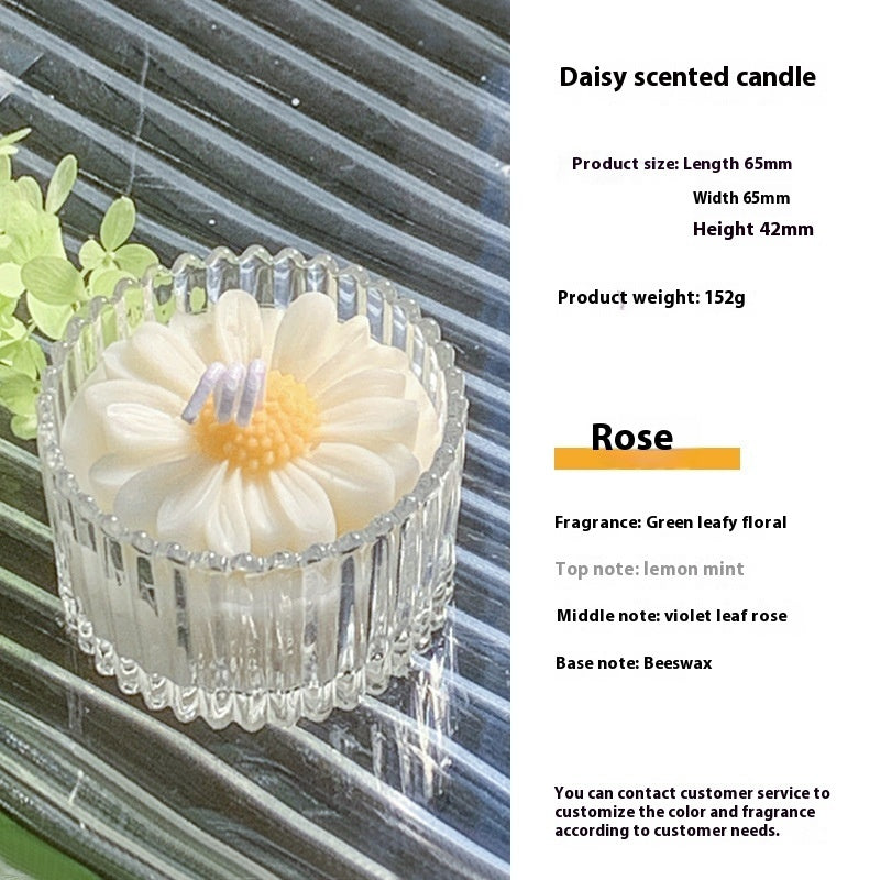 High-end Glass Aromatherapy Candle Flower Shape