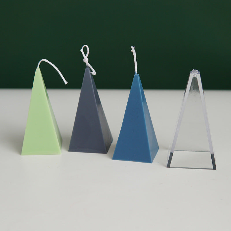 Pyramid Quadrangle Candle Mould Acrylic Mold