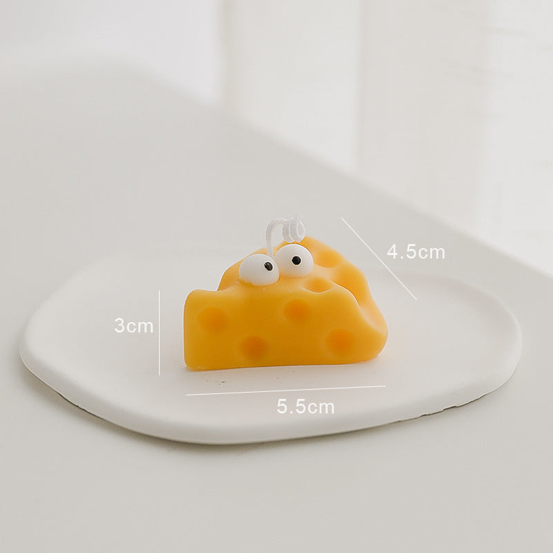 Cheese Aromatherapy Cartoon Shape Round Cheese Candle