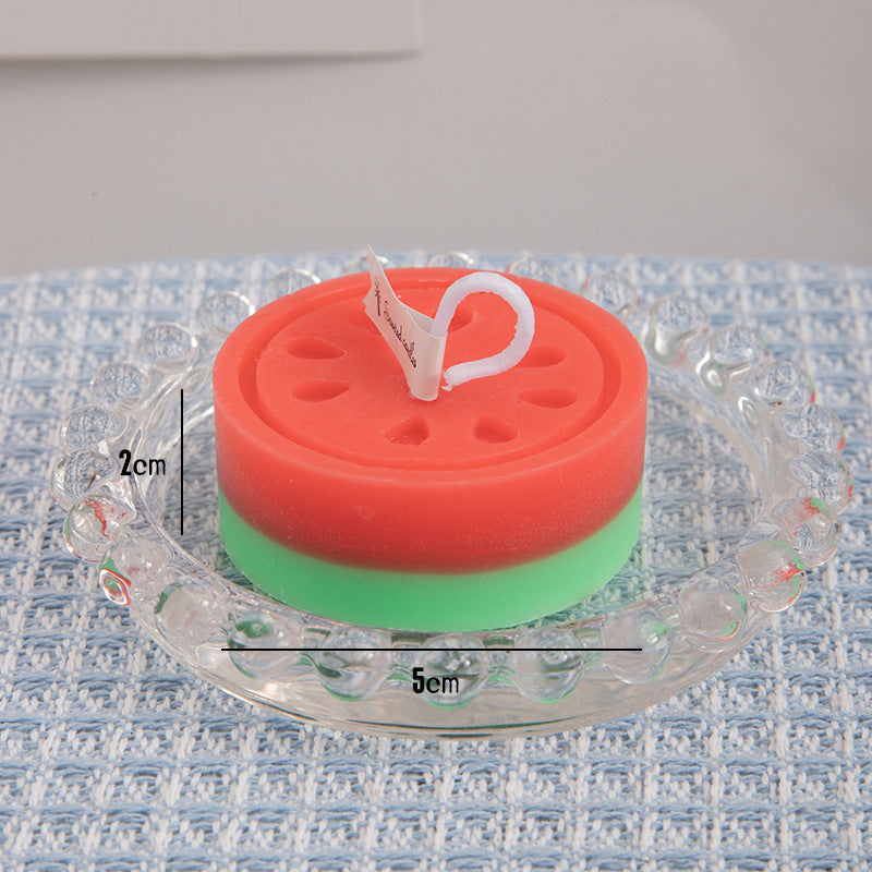 Watermelon Fruit Aromatherapy Candle Creative Gift