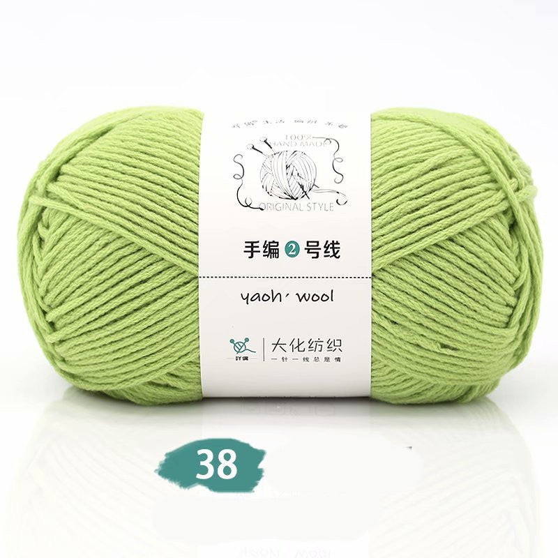 Medium Thick Hand-knitted Woolen Yarn Scarf Hat Coat Stick Needle DIY6 Strands