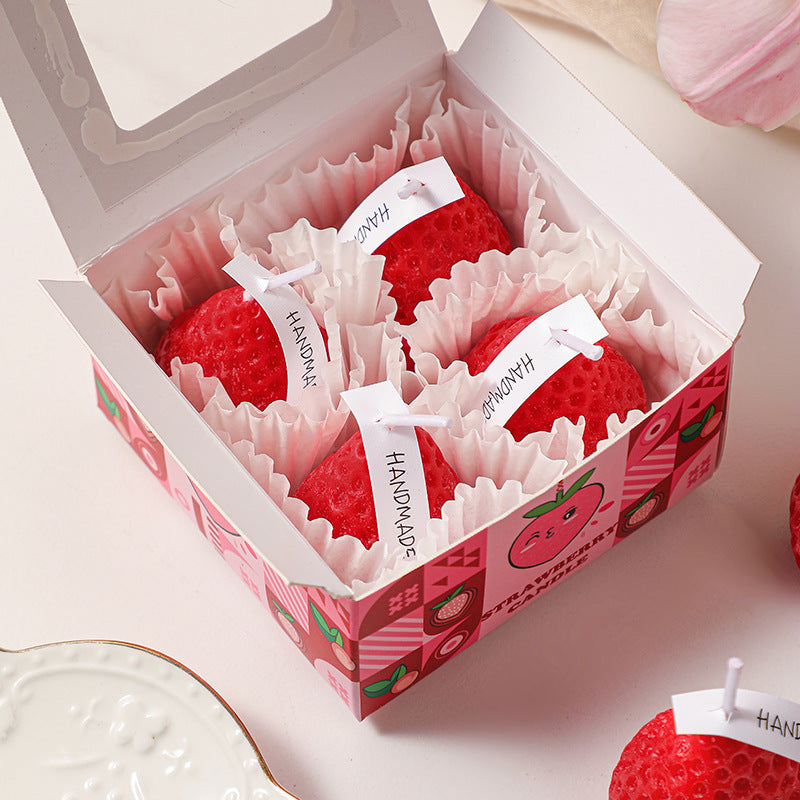 Soy Wax Powder Strawberry Aromatherapy Candle