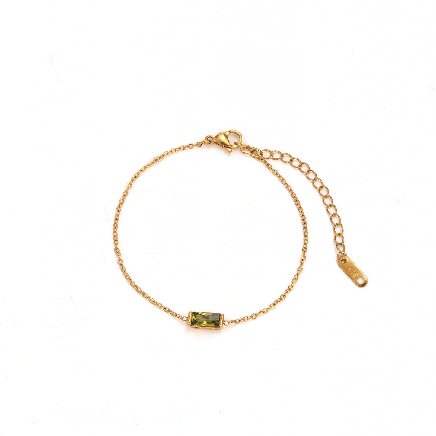 Birthstone 12 Birthstones Zircon Bracelet For Women