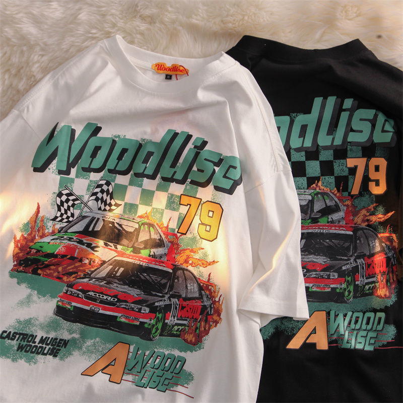 summer New Tiger Year Short-sleeved T-shirt Loose Western Style Printed Crew Neck Half Sleeve T-shirt Top Men And Women Fashion