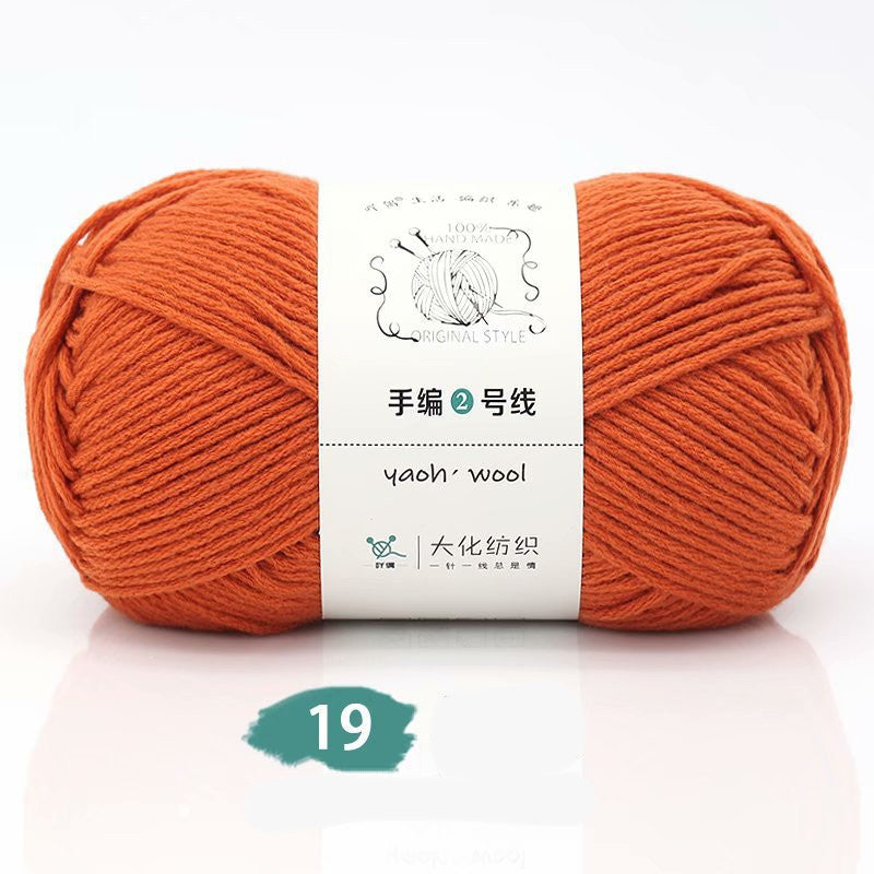 Medium Thick Hand-knitted Woolen Yarn Scarf Hat Coat Stick Needle DIY6 Strands