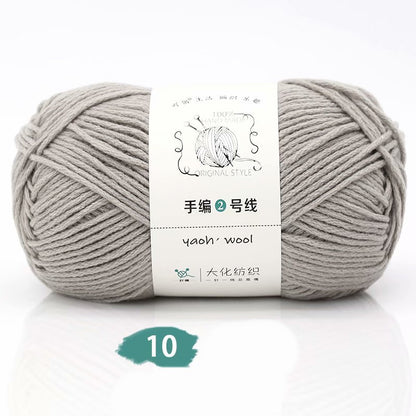 Medium Thick Hand-knitted Woolen Yarn Scarf Hat Coat Stick Needle DIY6 Strands
