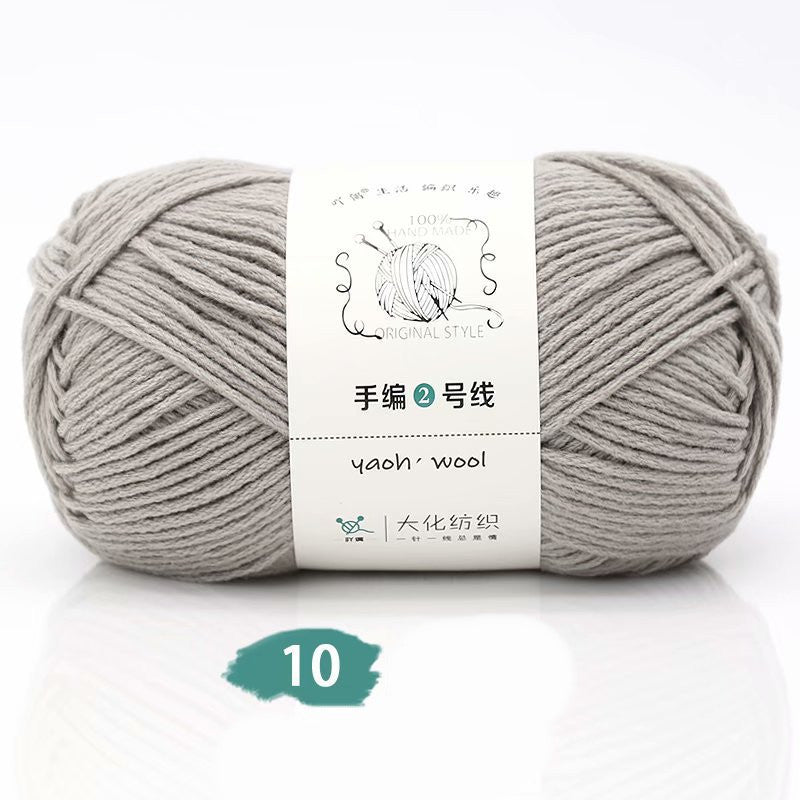 Medium Thick Hand-knitted Woolen Yarn Scarf Hat Coat Stick Needle DIY6 Strands