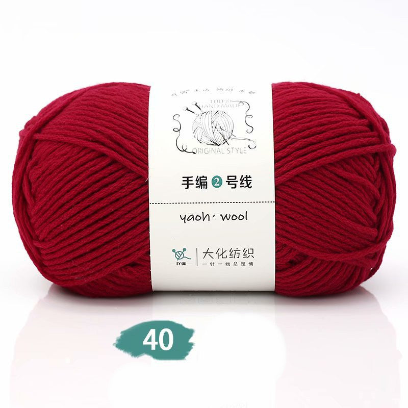 Medium Thick Hand-knitted Woolen Yarn Scarf Hat Coat Stick Needle DIY6 Strands