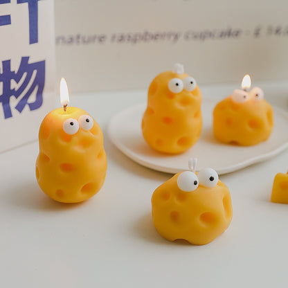 Cheese Aromatherapy Cartoon Shape Round Cheese Candle