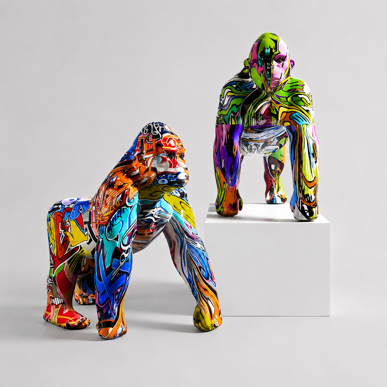 Synthetic resin ornaments
