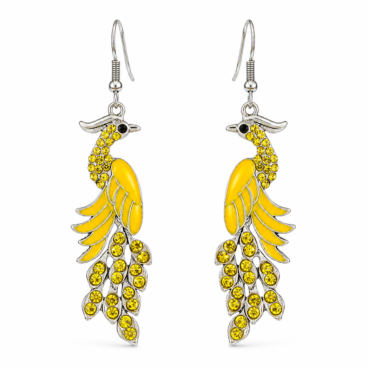 European Peacock Earrings