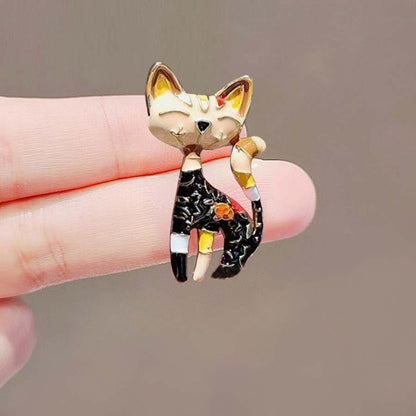 Retro Black Kitten Brooch High-grade Niche Pin