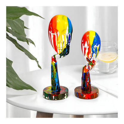 Nordic Creative Resin Craft Abstract Face Mask Home Decoration