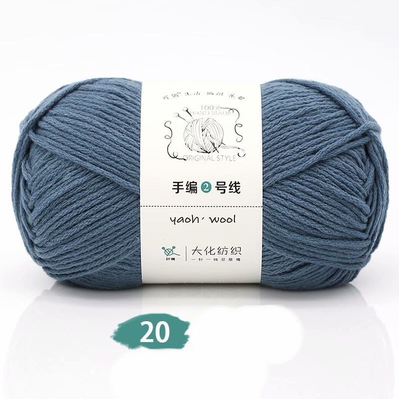 Medium Thick Hand-knitted Woolen Yarn Scarf Hat Coat Stick Needle DIY6 Strands