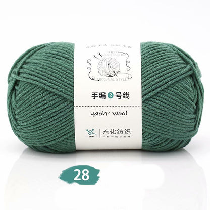 Medium Thick Hand-knitted Woolen Yarn Scarf Hat Coat Stick Needle DIY6 Strands