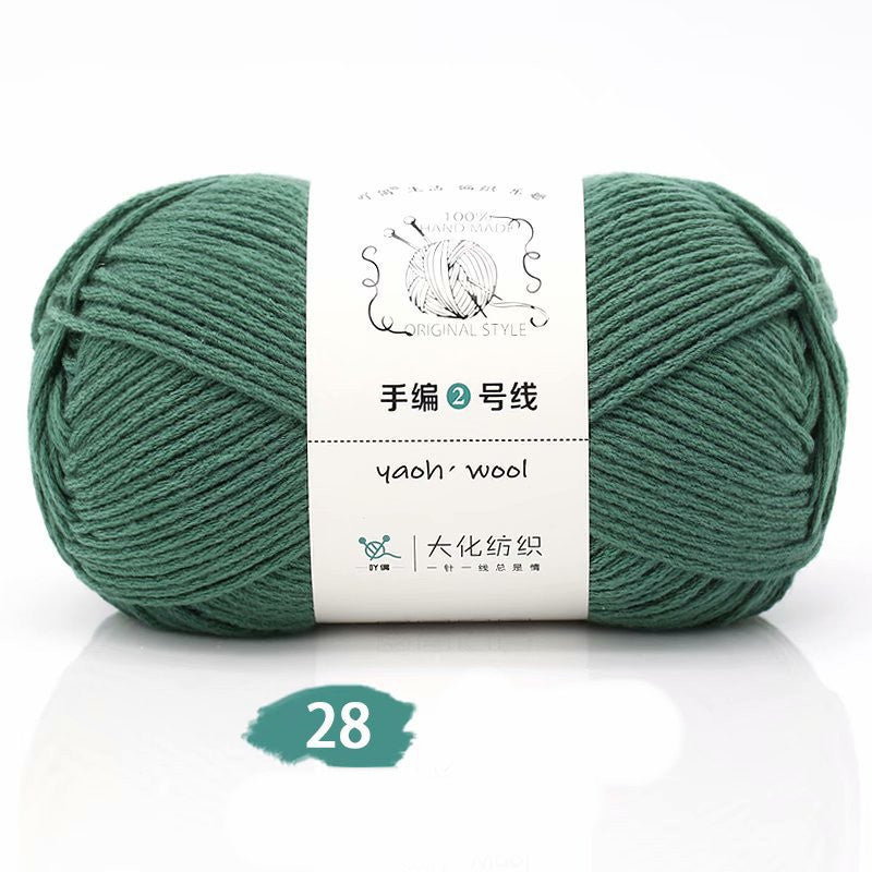 Medium Thick Hand-knitted Woolen Yarn Scarf Hat Coat Stick Needle DIY6 Strands