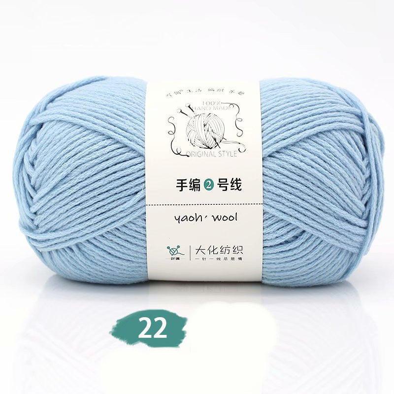 Medium Thick Hand-knitted Woolen Yarn Scarf Hat Coat Stick Needle DIY6 Strands