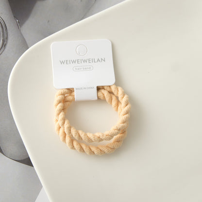 2-piece Thick Type Hand-woven Hair Rope