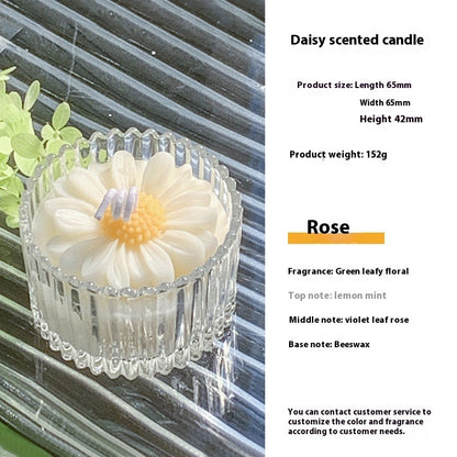 High-end Glass Aromatherapy Candle Flower Shape