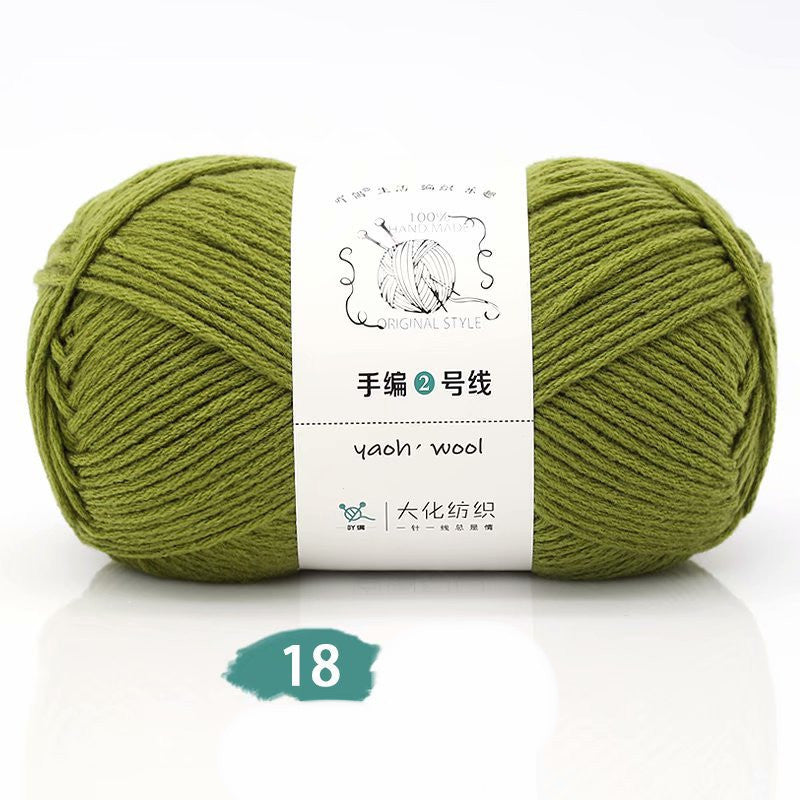 Medium Thick Hand-knitted Woolen Yarn Scarf Hat Coat Stick Needle DIY6 Strands