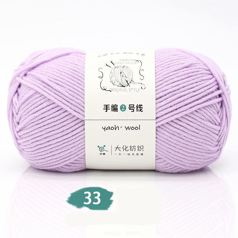 Medium Thick Hand-knitted Woolen Yarn Scarf Hat Coat Stick Needle DIY6 Strands