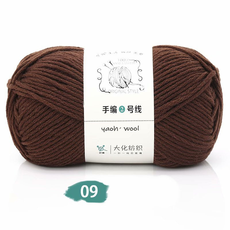 Medium Thick Hand-knitted Woolen Yarn Scarf Hat Coat Stick Needle DIY6 Strands
