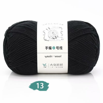Medium Thick Hand-knitted Woolen Yarn Scarf Hat Coat Stick Needle DIY6 Strands